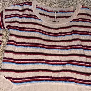 Free people rainbow striped sweater